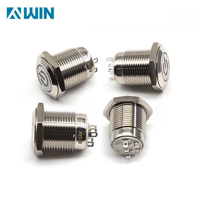 16MM Power Illuminated Metal Push Button