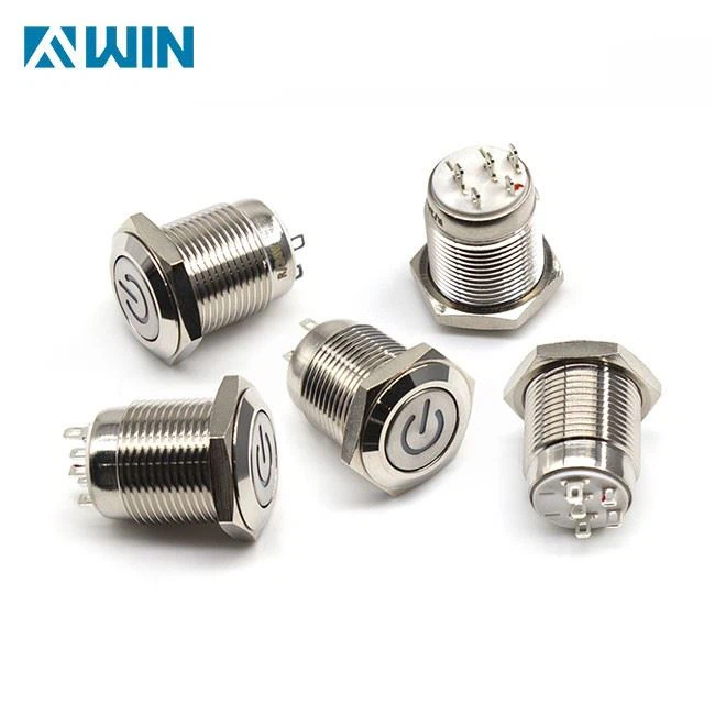 16MM Power Illuminated Metal Push Button